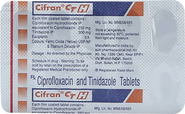 Cifran Ct H Strip Of 10 Tablets