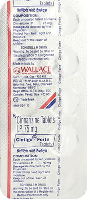 Cintigo Forte Strip Of 10 Tablets