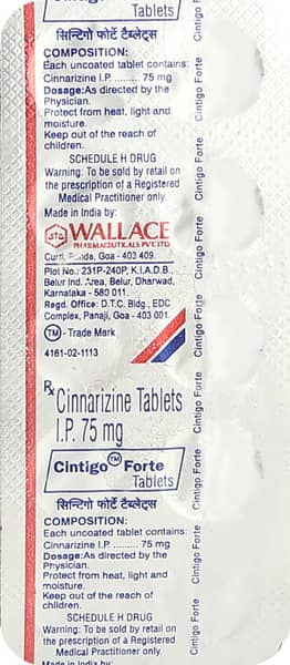 Cintigo Forte Strip Of 10 Tablets