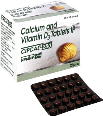 Cipcal 250mg Strip Of 30 Tablets
