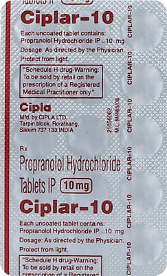 Ciplar 10mg Strip Of 15 Tablets