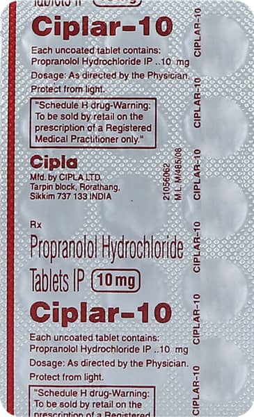 Ciplar 10Mg Strip Of 15 Tablets