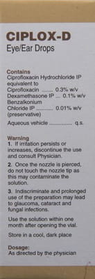Ciplox D Bottle Of 10ml Eye/Ear Drops