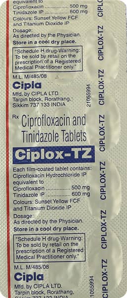 Ciplox Tz Strip Of 10 Tablets