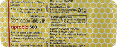 Ciprobid 500mg Strip Of 10 Tablets