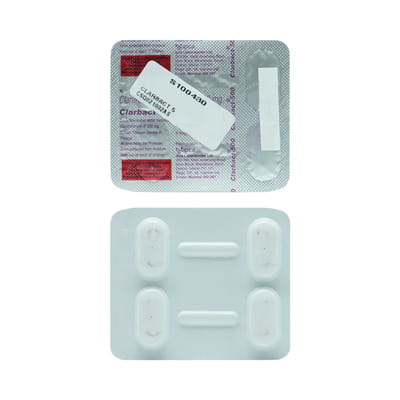 Clarbact 500mg Strip Of 4 Tablets