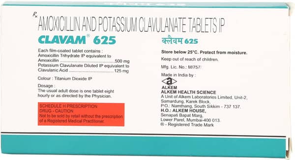 Clavam 625Mg Strip Of 10 Tablets