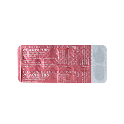 Clavix 150mg Strip Of 10 Tablets