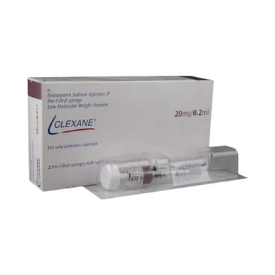 Clexane 20mg Pre Filled Syringe Of 0.2ml Solution For Injection