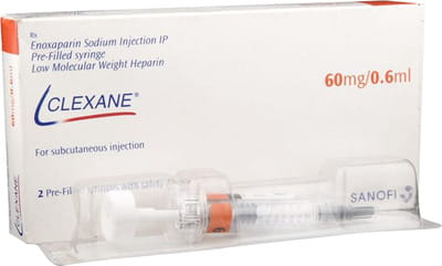 Clexane 60mg Pre Filled Syringe Of 0.6ml Solution For Injection