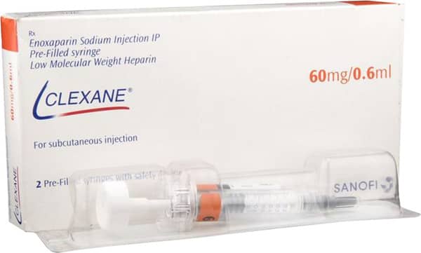 क्लेक्सेन 60MG/0.6ml इन्जेक्शन 2x0.6ml के लिए सॉल्यूशन