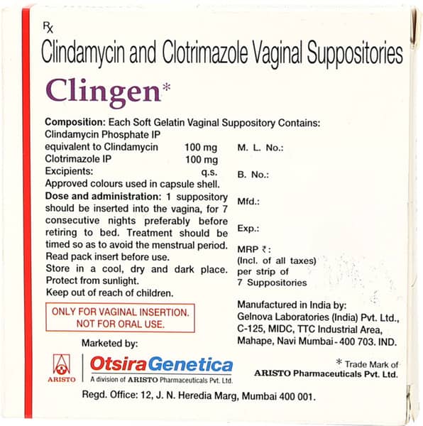 CLINGEN VAGINAL SUPPOSITORY
