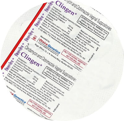 Clingen Strip Of 7 Vaginal Suppository