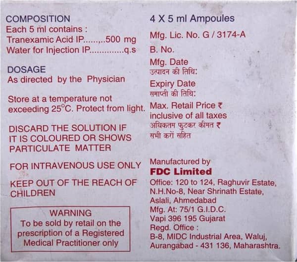 Clip 500mg Ampoule Of 5ml Injection