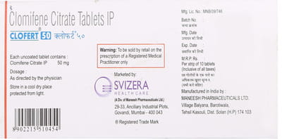 Clofert 50mg Strip Of 10 Tablets