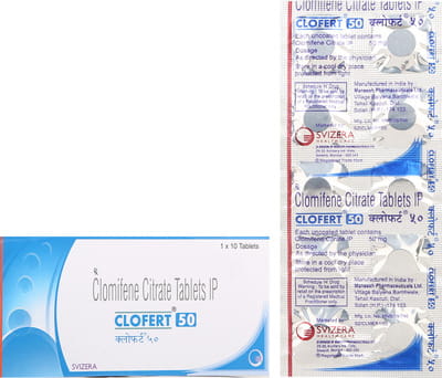 Clofert 50mg Strip Of 10 Tablets