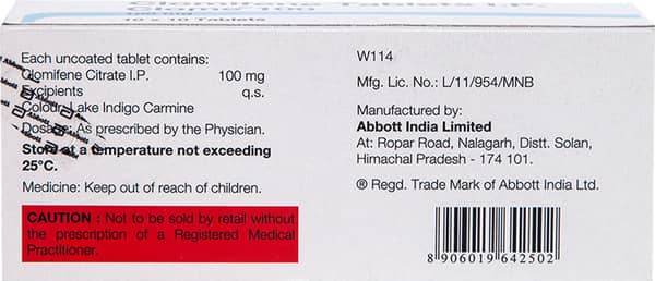 Clome 100mg Strip Of 10 Tablets