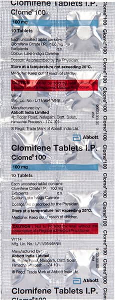 Clome 100mg Strip Of 10 Tablets