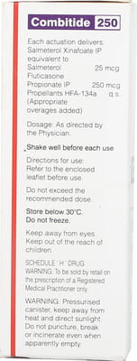 Combitide 250mcg Box Of 120md Metered Dose Inhaler
