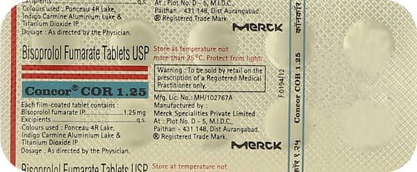 Concor Cor 1.25 Tablet
