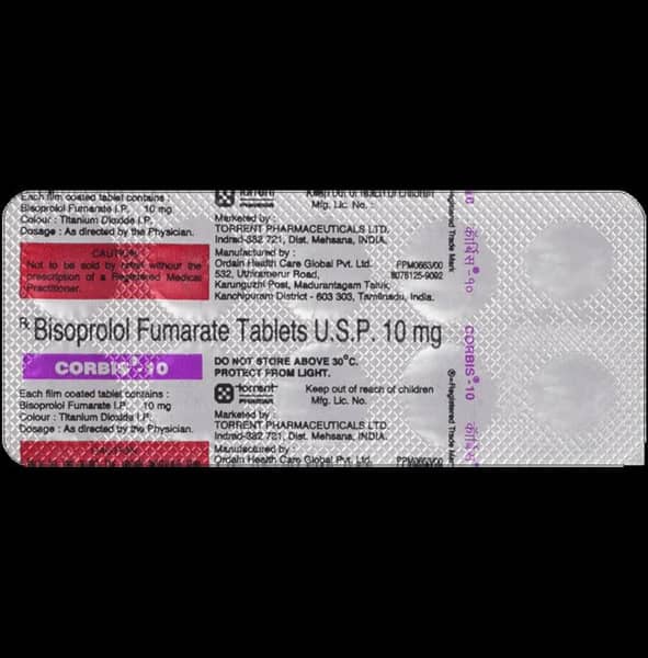 Corbis 10Mg Strip Of 10 Tablets
