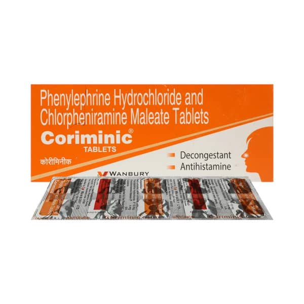 Coriminic Strip Of 10 Tablets