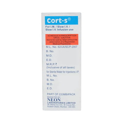 Cort S 100mg Dry Vial Of 1 Powder For Injection