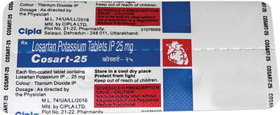 Cosart 25mg Strip Of 10 Tablets