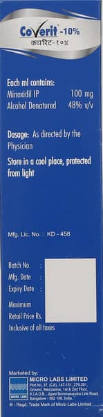 Coverit 10% Bottle Of 60Ml Solution
