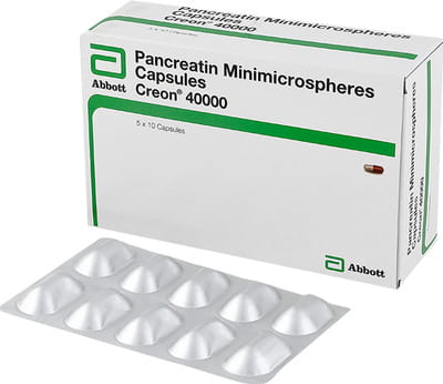 Creon 40000 Strip Of 10 Capsules