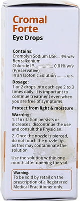 Cromal Forte Bottle Of 5ml Eye Drops