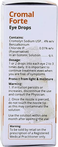 Cromal Forte Bottle Of 5ml Eye Drops