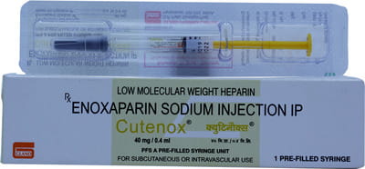Cutenox 40mg Pre Filled Syringe Of 0.4ml Injection