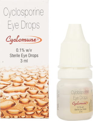Cyclomune 0.1% Bottle Of 3ml Eye Drops