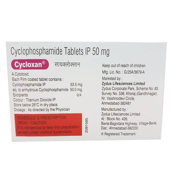 Cycloxan 50Mg Strip Of 10 Tablets