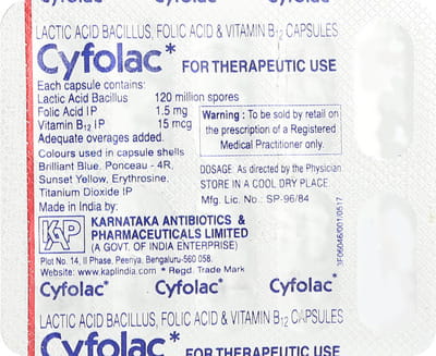 Cyfolac Strip Of 10 Capsules