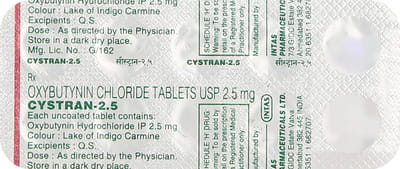 Cystran 2.5mg Strip Of 10 Tablets