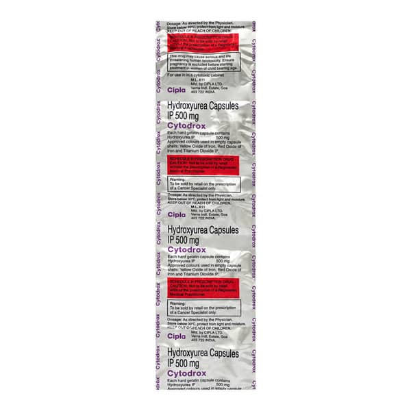Cytodrox 500Mg Strip Of 10 Capsules