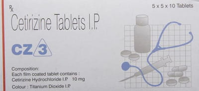 Cz 3 10mg Strip Of 10 Tablets