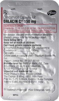 Dalacin C 150mg Strip Of 10 Capsules