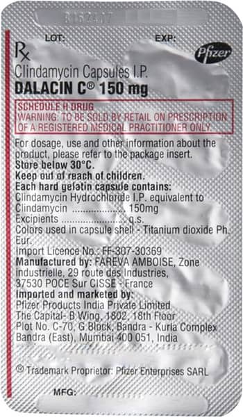 Dalacin C 150mg Strip Of 10 Capsules