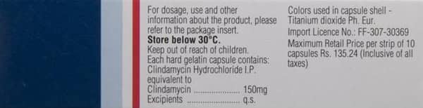 Dalacin C 150mg Strip Of 10 Capsules