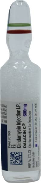 Dalacin C 600mg Ampoule Of 4ml Solution For Injection