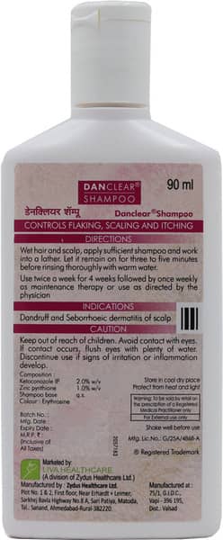Danclear Bottle Of 90ml Shampoo