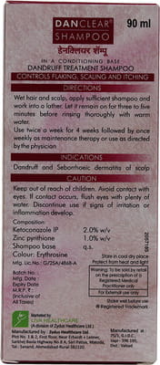 Danclear Bottle Of 90ml Shampoo