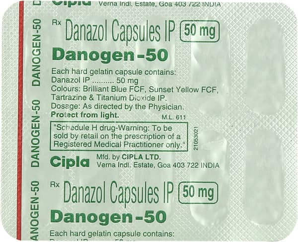 Danogen 50mg Strip Of 10 Capsules