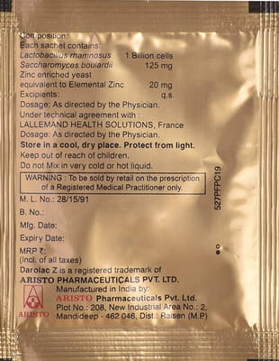 Darolac Z Sachet Of 2gm Powder