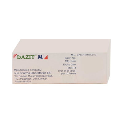 Dazit M Strip Of 10 Tablets