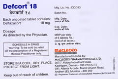 defcort 18mg tablets