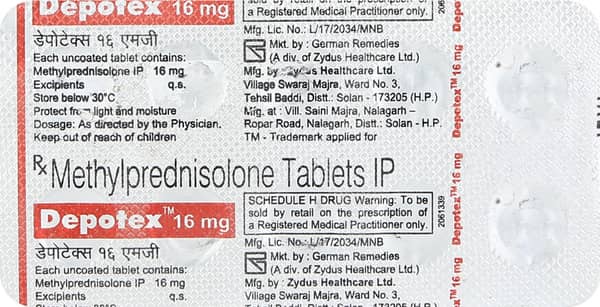 Depotex 16mg Strip Of 10 Tablets